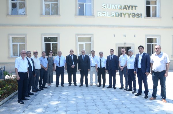 Sumqayıt Bələdiyyəsində jurnalistlərlə görüş keçirilib - FOTO