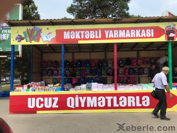 Sumqayıtda ucuz və keyfiyyətli məktəbli ləvazimatları bu ünvanda - FOTOLAR