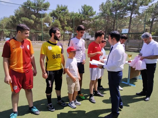 Sumqayıt şəhərinin 70 illik yubileyinə həsr edilmiş mini-futbоl yarışı keçirilib - FOTO