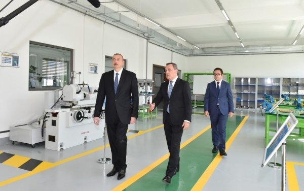 Prezident  Sənaye və İnnovasiyalar üzrə Bakı Dövlət Peşə Təhsil Mərkəzinin açılışında iştirak edib