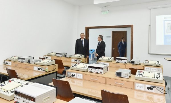 Prezident  Sənaye və İnnovasiyalar üzrə Bakı Dövlət Peşə Təhsil Mərkəzinin açılışında iştirak edib