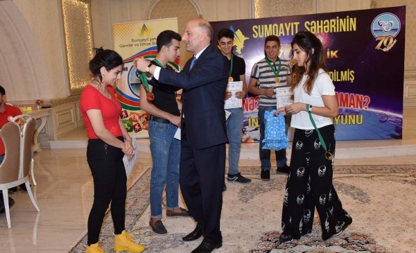 Sumqayıtın 70 illik yubileyinə həsr edilmiş intellektual oyun keçirildi