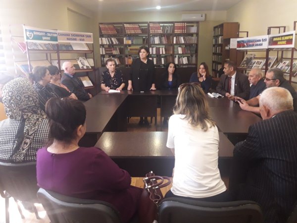 Sumqayıt kitabxanalarında yazarlar və ağsaqqallarla  görüşlər keçirilib -FOTOLAR