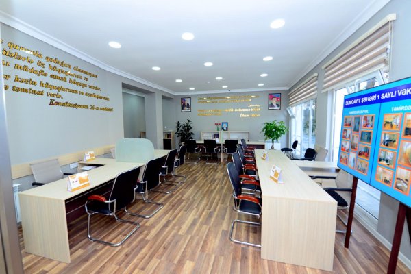 Sumqayıtda yeni təmirdən çıxmış vəkil bürosu açıldı -FOTOLAR
