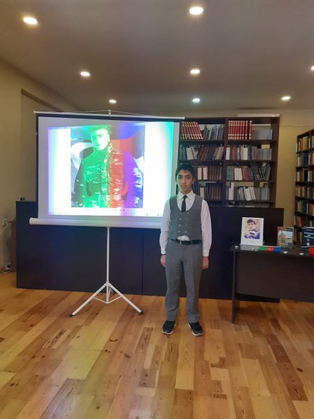 Sumqayıt şəhər Nizami Gəncəvi adına Kitabxana Klubda şəhidlərimiz anılıb - FOTOLAR