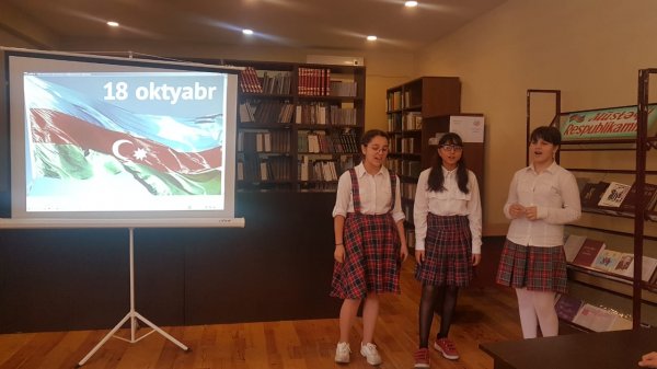 Sumqayıt kitabxanalarında müstəqillik günü qeyd olunub
