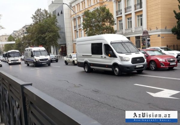 Bakının mərkəzinə çoxlu sayda polis cəlb olunub - FOTOLAR