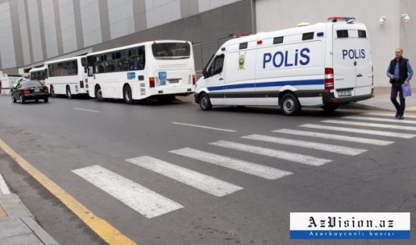 Bakının mərkəzinə çoxlu sayda polis cəlb olunub - FOTOLAR