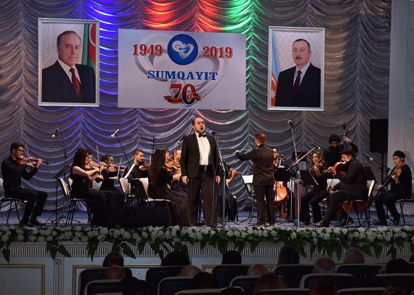 Sumqayıtın 70 illik yubileyi silsilə tədbirlərlə qeyd olunur - FOTO