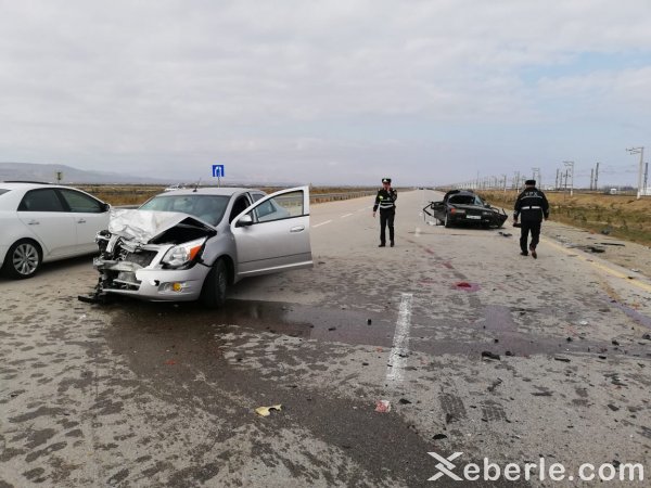 Sumqayıtda dəhşətli qəza: 2 ölü, 4 yaralı - HADİSƏ YERİNDƏN FOTOLAR