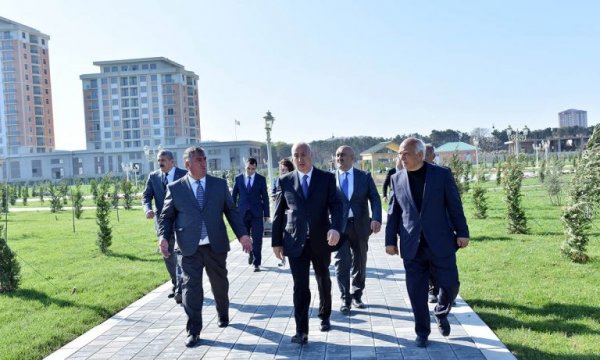 Zakir Fərəcov genişləndirilən bulvar ərazisində – FOTOLAR