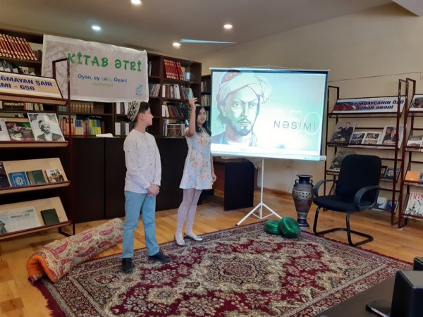 Sumqayıtda İmadəddin Nəsiminin anadan olmasının 650 illiyinə həsr olunmuş tədbirlər keçirilib - FOTOLAR  