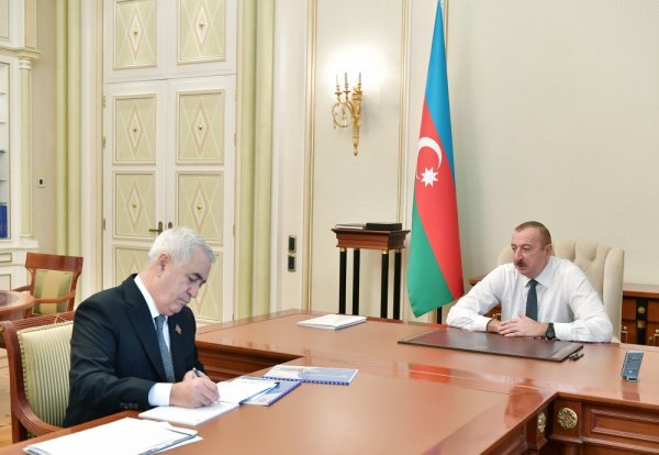 İlham Əliyev Cavid Qurbanovu qəbul etdi - FOTO