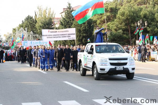 Sumqayıtın 70 illik yubiley tədbirindən möhtəşəm görüntülər- FOTOLAR