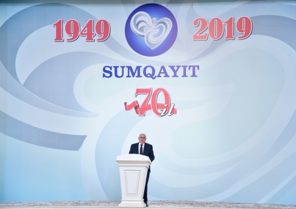 Prezidentin Sumqayıtda iştirak etdiyi tədbirdən FOTOLAR