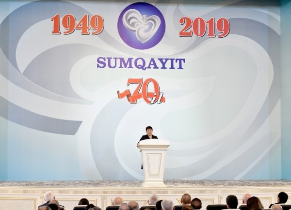 Prezidentin Sumqayıtda iştirak etdiyi tədbirdən FOTOLAR