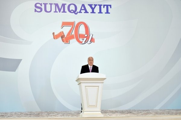 Prezidentin Sumqayıtda iştirak etdiyi tədbirdən FOTOLAR