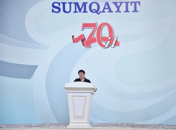Prezidentin Sumqayıtda iştirak etdiyi tədbirdən FOTOLAR