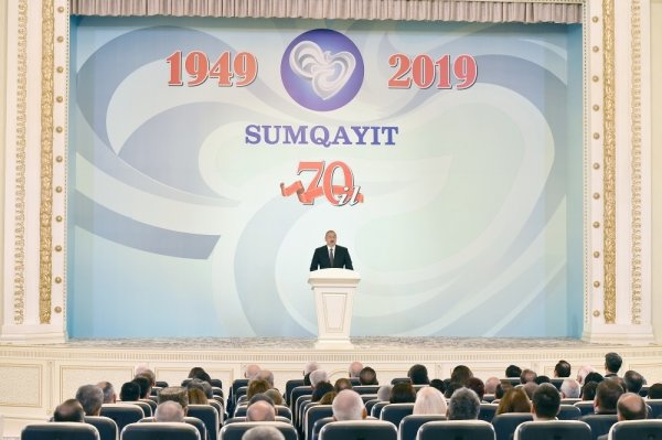 Prezidentin Sumqayıtda iştirak etdiyi tədbirdən FOTOLAR
