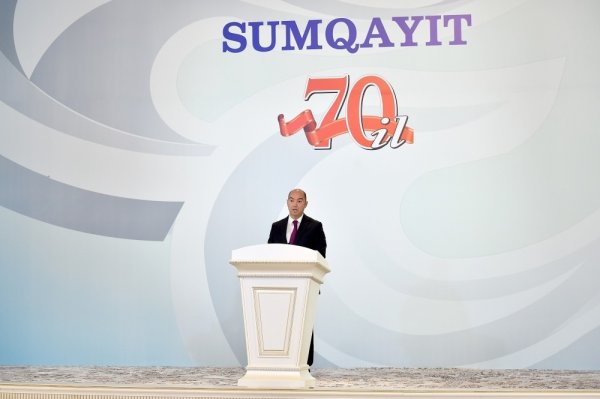 Prezidentin Sumqayıtda iştirak etdiyi tədbirdən FOTOLAR
