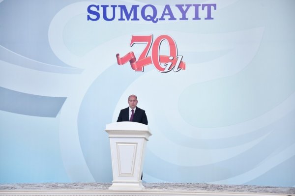 Prezidentin Sumqayıtda iştirak etdiyi tədbirdən FOTOLAR