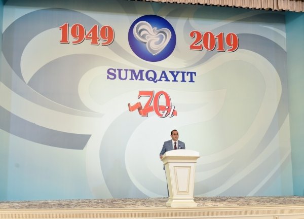 Prezidentin Sumqayıtda iştirak etdiyi tədbirdən FOTOLAR