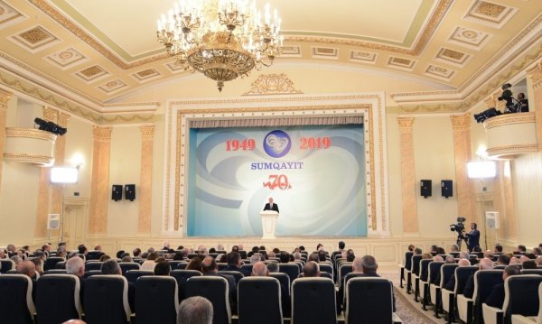 Prezidentin Sumqayıtda iştirak etdiyi tədbirdən FOTOLAR
