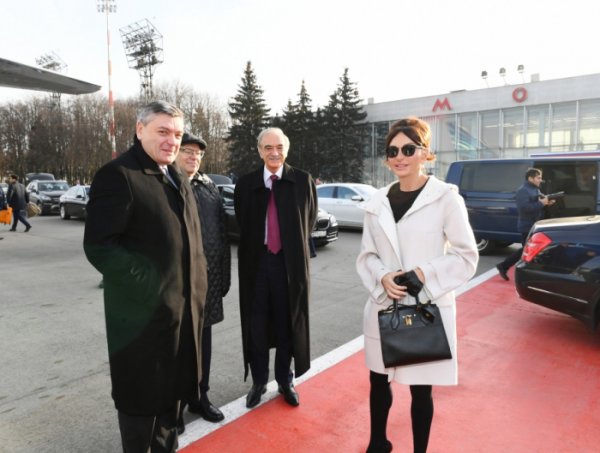 Mehriban Əliyevanın Rusiyaya rəsmi səfəri başa çatıb - FOTO