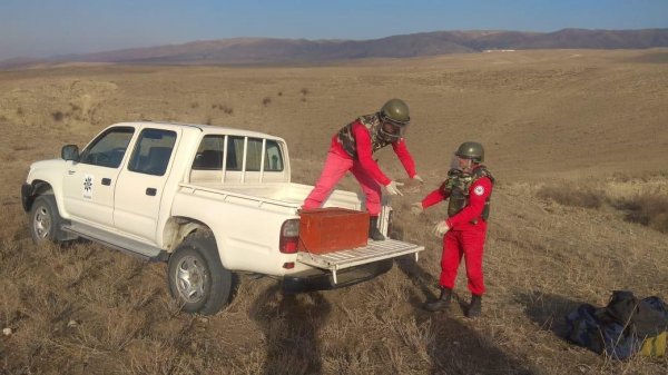 Ağstafada mina tapıldı (FOTO)