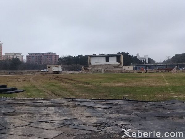 Sumqayıt şəhər stadionu sökülür - FOTOLAR