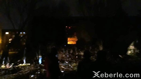 Sumqayıtda bağça ərazisində yanğın olub - FOTO