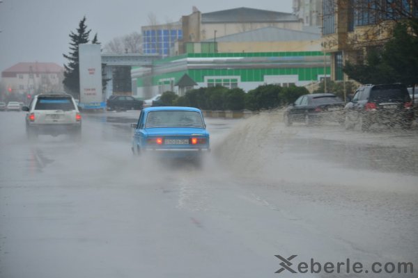 Sumqayıt bu gün: yağışdan sonra -FOTOLAR