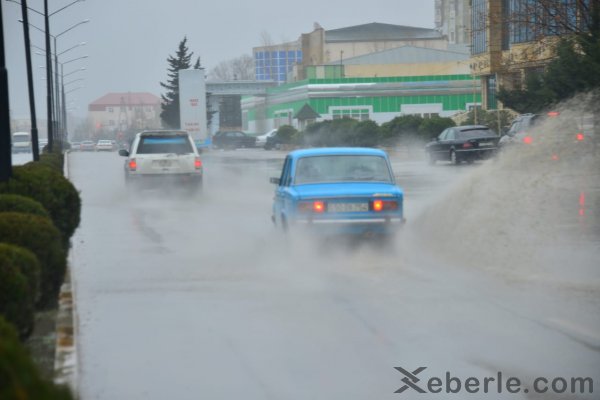 Sumqayıt bu gün: yağışdan sonra -FOTOLAR
