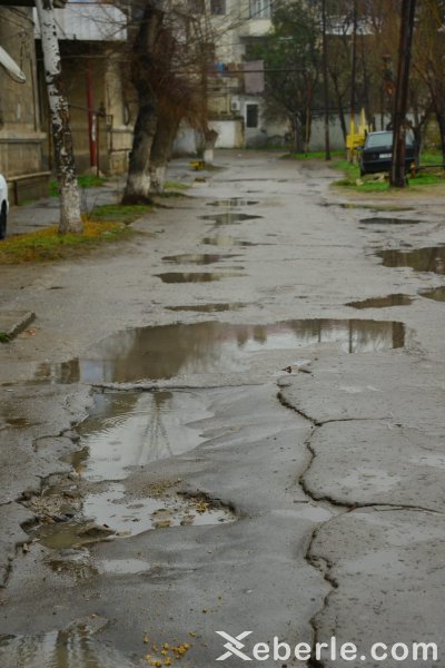 Sumqayıt bu gün: yağışdan sonra -FOTOLAR