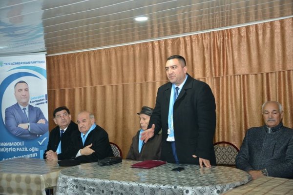 Müşfiq Məmmədli Hacı Zeynalabdin qəsəbəsində seçicilərlə görüşüb - FOTOLAR
