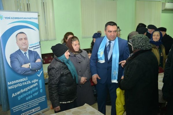 Müşfiq Məmmədli Hacı Zeynalabdin qəsəbəsində seçicilərlə görüşüb - FOTOLAR