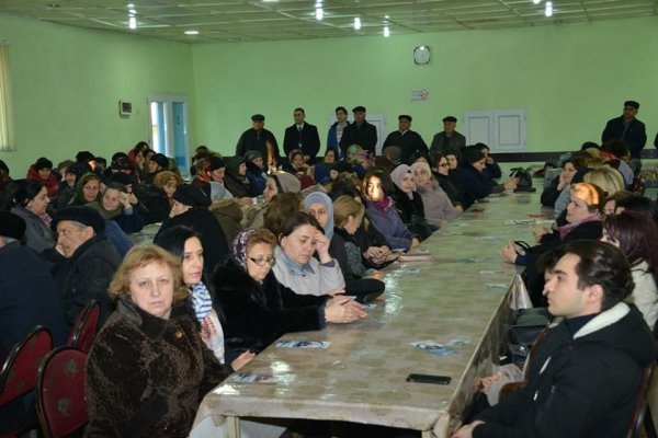 Müşfiq Məmmədli Hacı Zeynalabdin qəsəbəsində seçicilərlə görüşüb - FOTOLAR