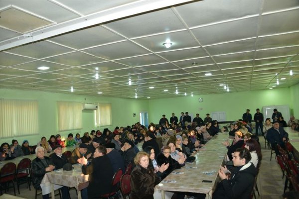 Müşfiq Məmmədli Hacı Zeynalabdin qəsəbəsində seçicilərlə görüşüb - FOTOLAR