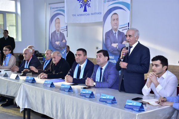 Müşfiq Məmmədlinin Hacı Zeynalabdin qəsəbəsində seçicilərlə növbəti görüşü - FOTOLAR