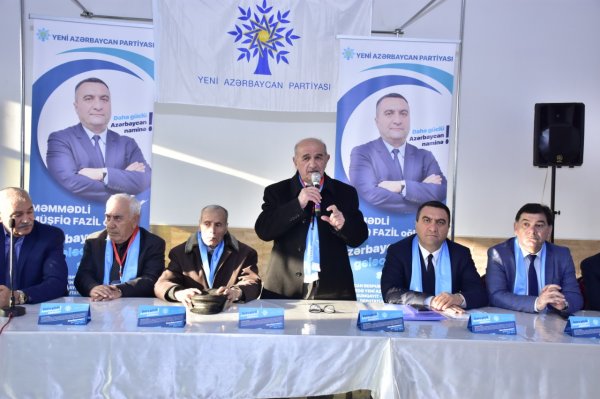 Müşfiq Məmmədlinin Hacı Zeynalabdin qəsəbəsində seçicilərlə növbəti görüşü - FOTOLAR