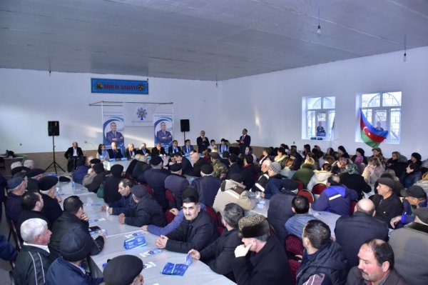 Müşfiq Məmmədlinin Hacı Zeynalabdin qəsəbəsində seçicilərlə növbəti görüşü - FOTOLAR