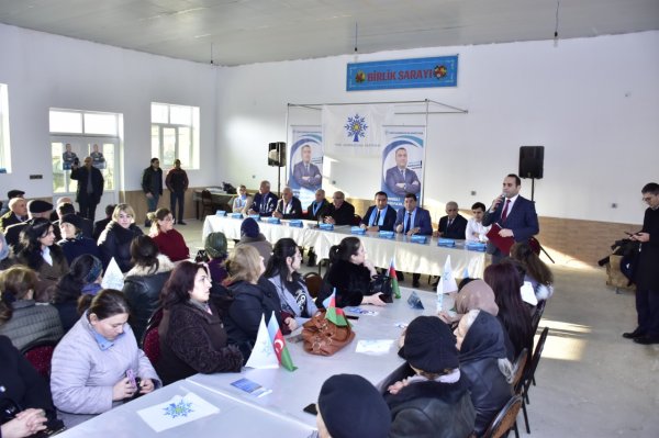Müşfiq Məmmədlinin Hacı Zeynalabdin qəsəbəsində seçicilərlə növbəti görüşü - FOTOLAR