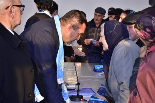 Müşfiq Məmmədlinin Hacı Zeynalabdin qəsəbəsində seçicilərlə növbəti görüşü - FOTOLAR