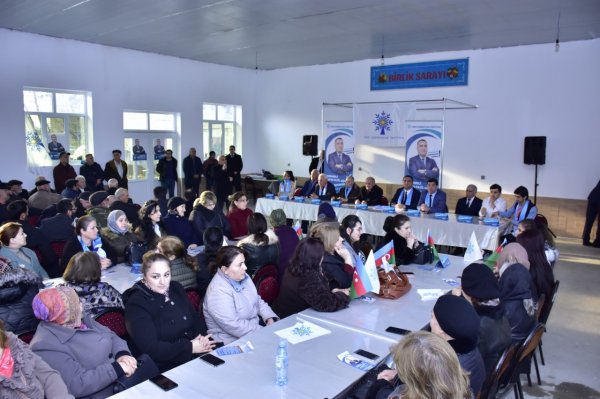 Müşfiq Məmmədlinin Hacı Zeynalabdin qəsəbəsində seçicilərlə növbəti görüşü - FOTOLAR
