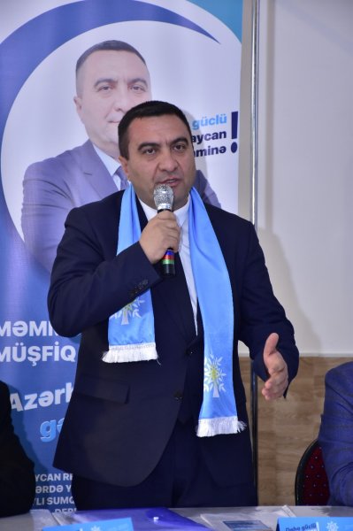 Müşfiq Məmmədlinin Hacı Zeynalabdin qəsəbəsində seçicilərlə növbəti görüşü - FOTOLAR