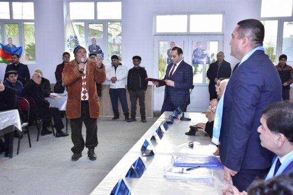 Müşfiq Məmmədlinin Hacı Zeynalabdin qəsəbəsində seçicilərlə növbəti görüşü - FOTOLAR