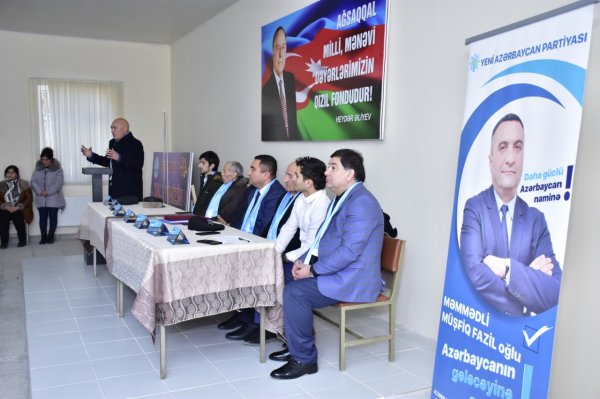 Müşfiq Məmmədli Sumqayıtda seçicilərlə görüşlərini davam etdirir - FOTOLAR