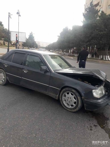 Sumqayıtda qəza törədən sürücü hadisə yerindən qaçdı - FOTO