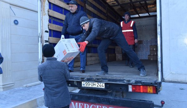Sumqayıtdan növbəti yardım Çinin Sian şəhərinə yola düşdü-FOTOLAR