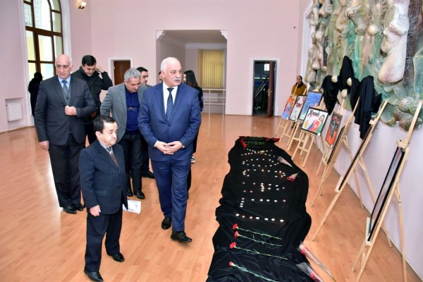 Sumqayıtda Xocalı soyqırımına həsr olunmuş tədbir keçirilib - FOTOLAR